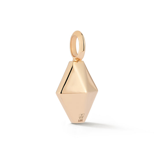 DORA 18K ROSE GOLD AND BLACK SPINEL ORIGAMI PENDANT