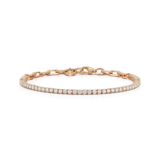 WF CLASSIC 18K GOLD AND DIAMOND TENNIS BRACELET