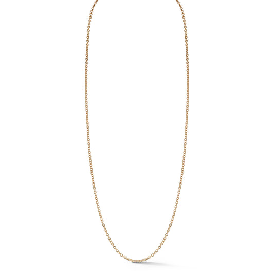 18K GOLD CABLE CHAIN NECKLACE