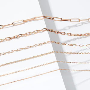 CHAIN 3 - 18K GOLD CHAIN LINK NECKLACE