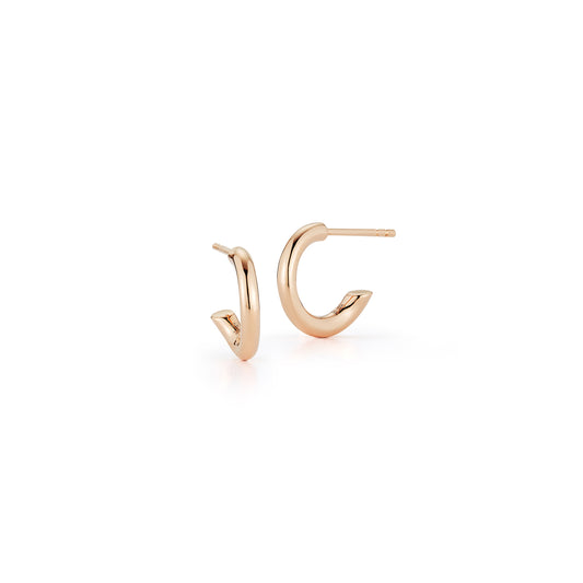 THOBY 18K TUBULAR HUGGIE EARRINGS