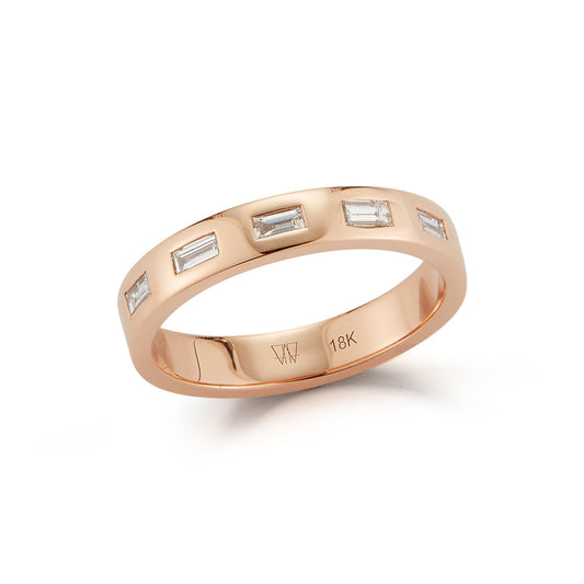 OTTOLINE 18K DIAMOND BAGUETTE RING