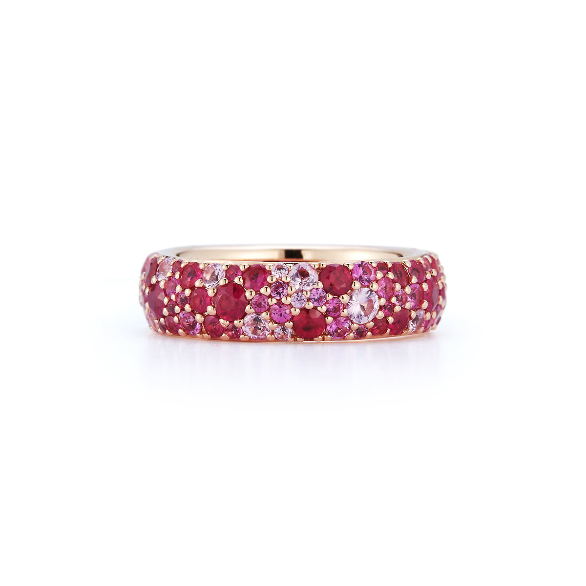 OC X WF 18K GOLD AND PINK SAPPHIRE BAND RING – Walters Faith