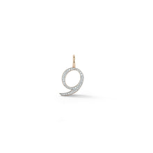 WOOLF 18K GOLD AND DIAMOND INITIAL AND NUMBER CHARMS