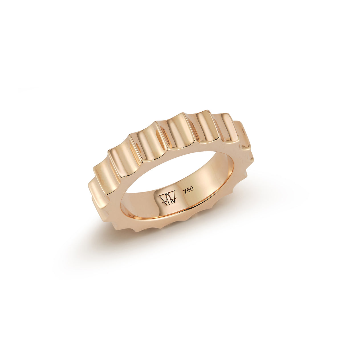 CII 18K GOLD JUMBO FLUTED BAND RING – Walters Faith