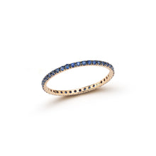 WF CLASSIC 18K GOLD AND SAPPHIRE ETERNITY BAND RING