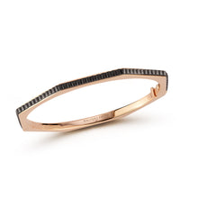 CARRINGTON 18K ROSE GOLD AND EBONY OCTAGON BRACELET