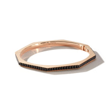 CARRINGTON 18K ROSE GOLD AND EBONY OCTAGON BRACELET