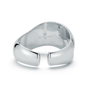 JULIAN STERLING SILVER WIDE WAVE CUFF