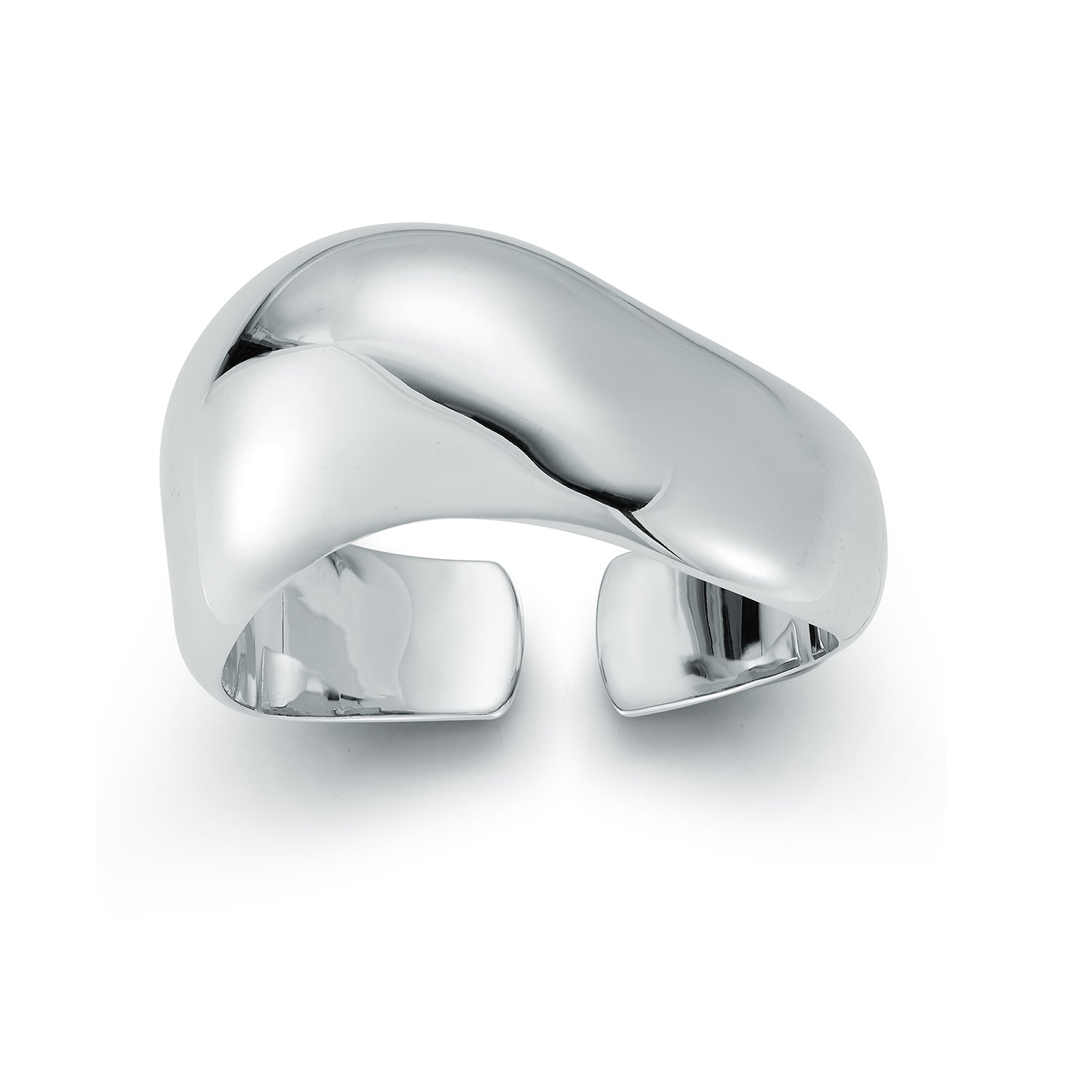 JULIAN STERLING SILVER WIDE WAVE CUFF – Walters Faith