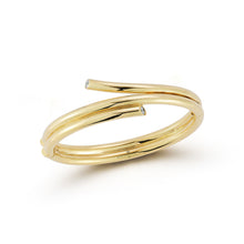 THOBY 18K AND DIAMOND DOUBLE SPIRAL BRACELET