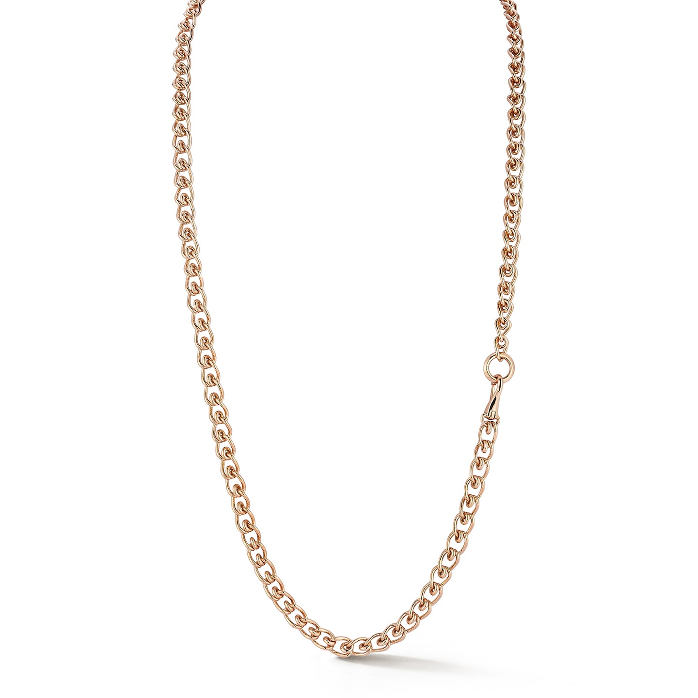 HUXLEY 18K ROSE GOLD COIL CHAIN NECKLACE