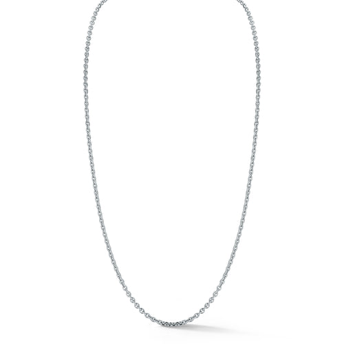 MEN'S STERLING SILVER TRACE DIAMOND CUT CHAIN NECKLACE