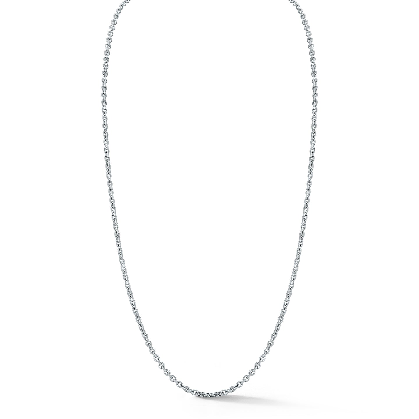 MEN'S STERLING SILVER TRACE DIAMOND CUT CHAIN NECKLACE