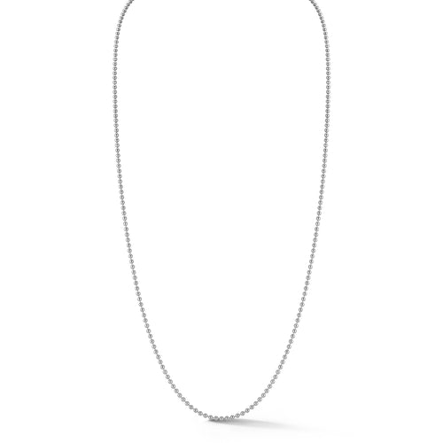 MEN'S STERLING SILVER BALL CHAIN NECKLACE