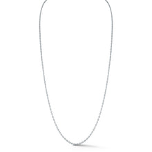 MEN'S STERLING SILVER THIN DIAMOND CUT CHAIN NECKLACE
