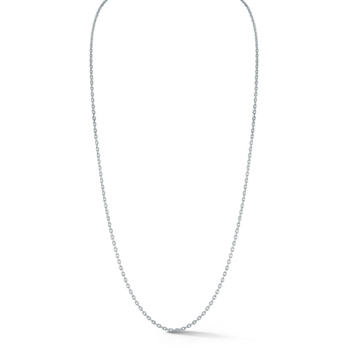 MEN'S STERLING SILVER THIN DIAMOND CUT CHAIN NECKLACE
