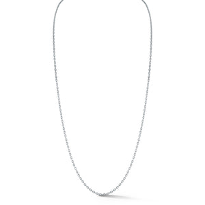 MEN'S STERLING SILVER THIN DIAMOND CUT CHAIN NECKLACE
