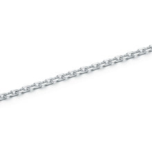 MEN'S STERLING SILVER THIN DIAMOND CUT CHAIN NECKLACE