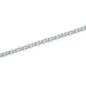 MEN'S STERLING SILVER THIN DIAMOND CUT CHAIN NECKLACE