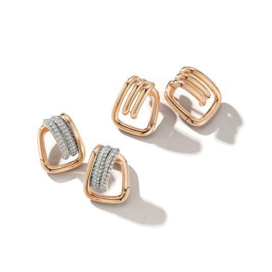 HUXLEY 18K COIL LINK HUGGIES
