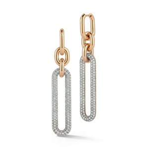 MORRELL 18K GOLD AND DIAMOND DROP EARRINGS