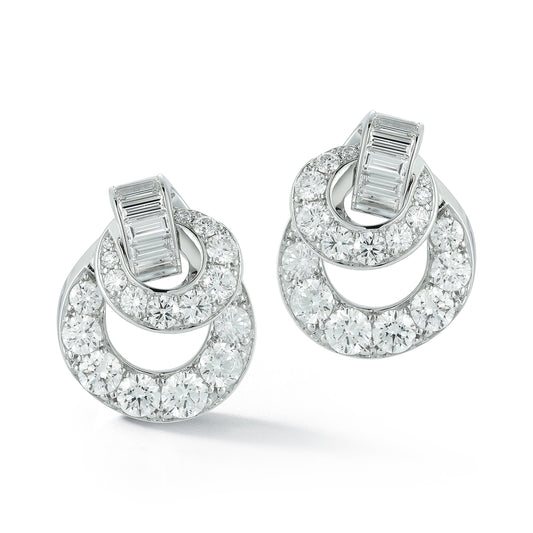 LYTTON DIAMOND LARGE KNOT EARRINGS