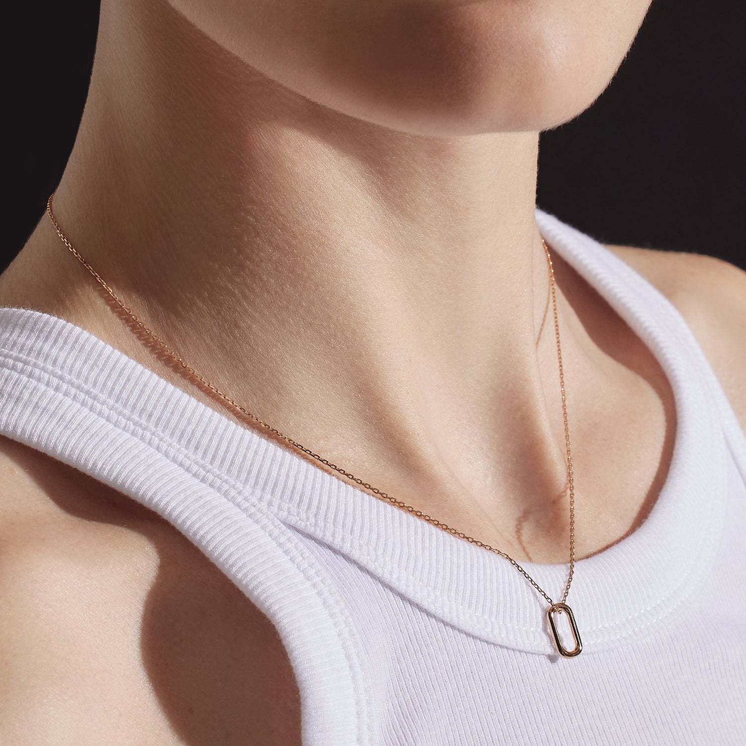 SAXON 18K GOLD MINI SINGLE LINK PENDANT – Walters Faith