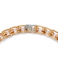 HUXLEY 18K ROSE GOLD AND DIAMOND COIL LINK NECKLACE