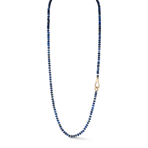 CARRINGTON 18K ROSE GOLD AND LAPIS BEAD NECKLACE