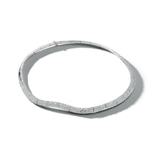 JULIAN 18K WHITE GOLD AND DIAMOND WAVE NECKLACE