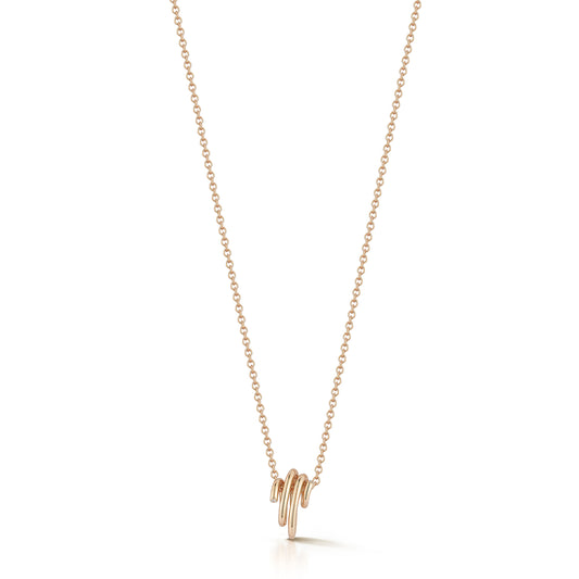 THOBY 18K SMALL SPIRAL NECKLACE