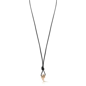 THOBY 18K SMALL SPIRAL NECKLACE ON CORD