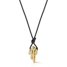 THOBY 18K SPIRAL PENDANT ON CORD