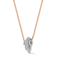 THOBY 18K WHITE GOLD AND DIAMOND SPIRAL NECKLACE