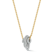 THOBY 18K WHITE GOLD AND DIAMOND SPIRAL NECKLACE