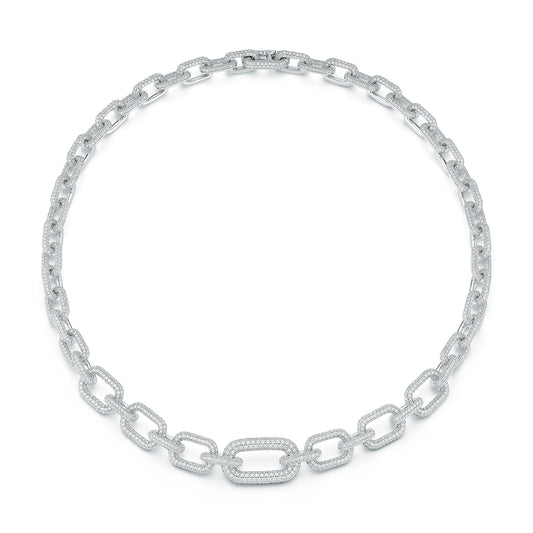 MORRELL DIAMOND GRADUATING LINK NECKLACE