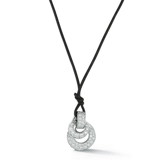 LYTTON DIAMOND KNOT CORD NECKLACE