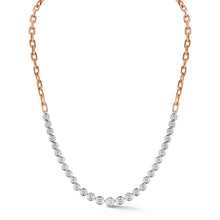 WF CLASSIC 18K BEZEL SET GRADUATING DIAMOND NECKLACE