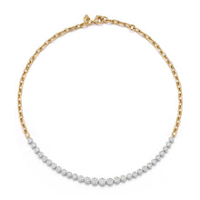 WF CLASSIC 18K BEZEL SET GRADUATING DIAMOND NECKLACE