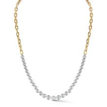WF CLASSIC 18K BEZEL SET GRADUATING DIAMOND NECKLACE