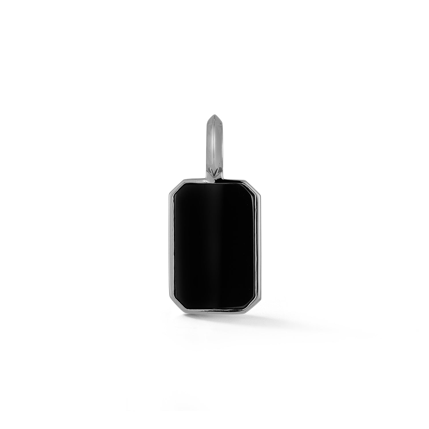 DORA STERLING SILVER, BLACK RHODIUM AND BLACK SPINEL TABLET