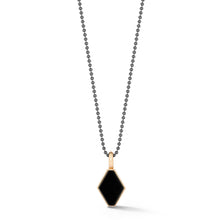 MEN'S STERLING SILVER WITH BLACK RHODIUM BALL CHAIN NECKLACE