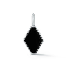 DORA STERLING SILVER AND BLACK SPINEL ORIGAMI PENDANT