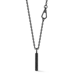 CARRINGTON BLACK STERLING SILVER CABLE CHAIN NECKLACE