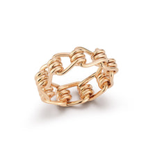 HUXLEY 18K GOLD COIL LINK RING