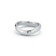 JULIAN PLATINUM AND DIAMOND WAVE RING