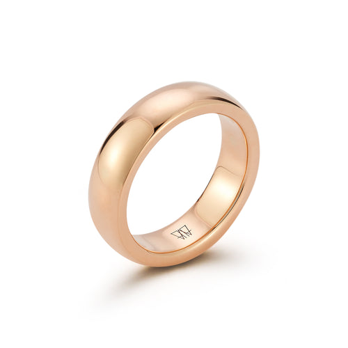 WF CLASSIC 18K GOLD WIDE BAND RING