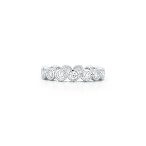 WF CLASSIC 18K BEZEL SET DIAMOND RING