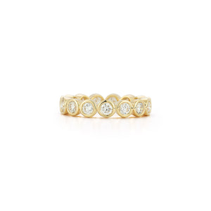 WF CLASSIC 18K BEZEL SET DIAMOND RING